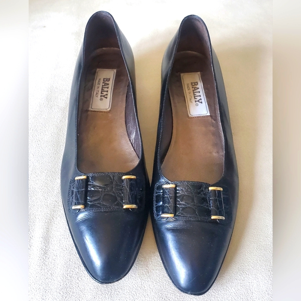Bally Black Tie Pumps 7N